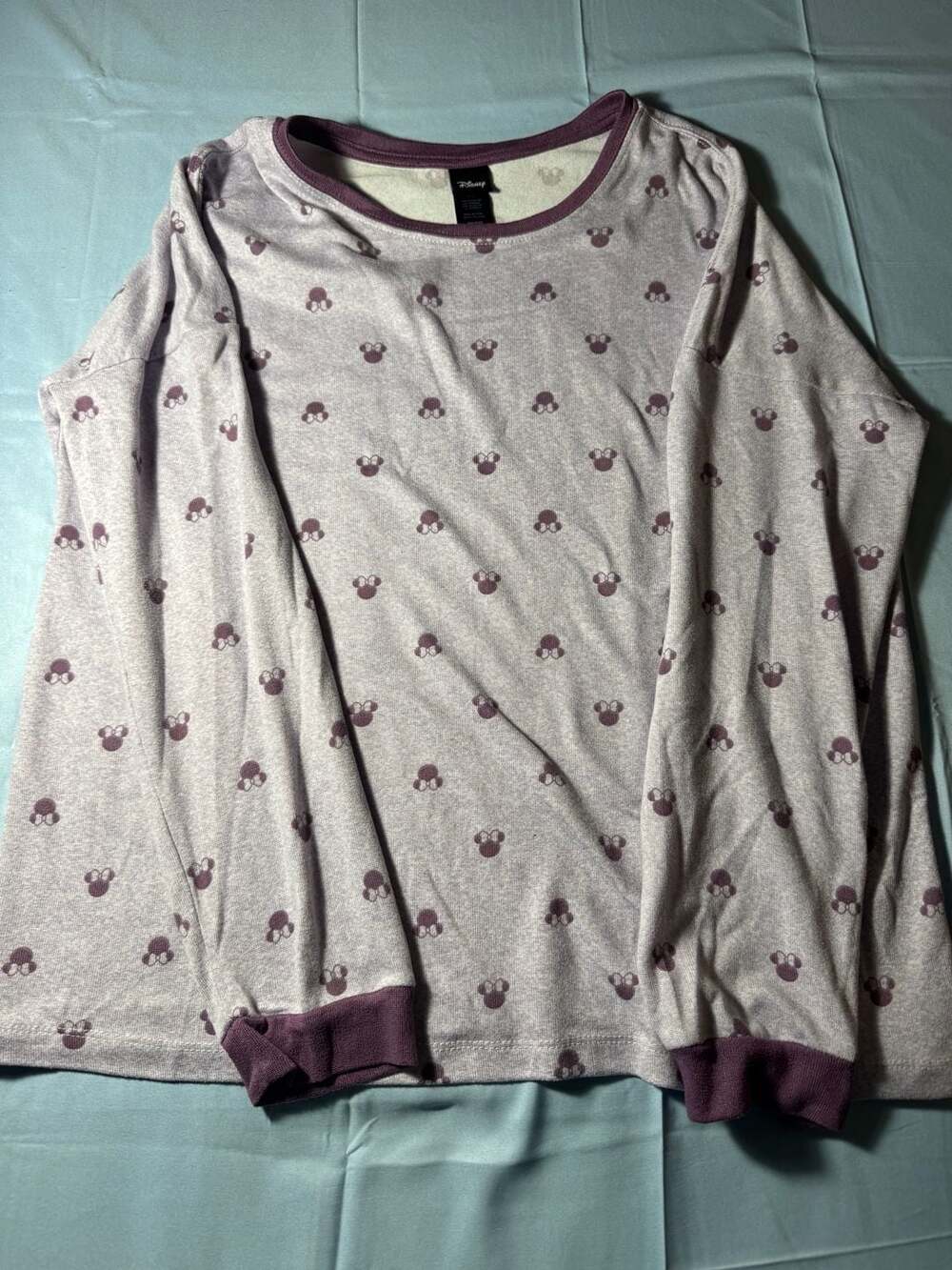Disney Minnie Mouse All-Over Print Long Sleeve Pajama Top